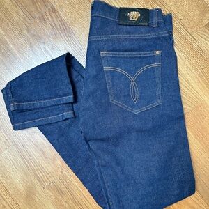 Men’s Versace Slim Fit Jeans with Gold Medusa